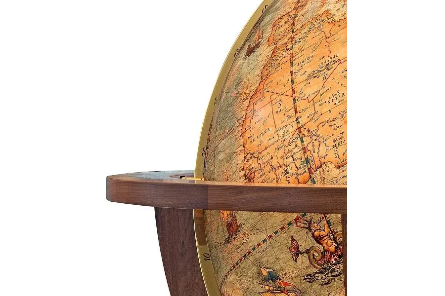 picture 6 Mini desk globe - stainless steel