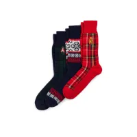 Zdjęcie Polo Ralph Lauren Zestaw 3 par wysokich skarpet męskich 449958866001 Kolorowy