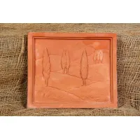 Picture Clay bas-relief resembling a painting - Fornace Masini