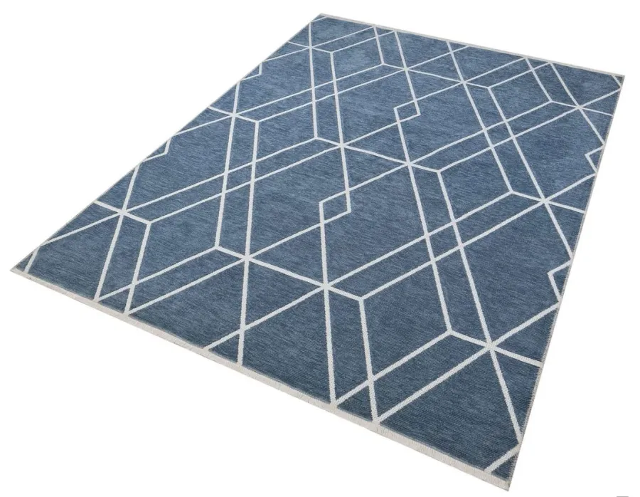 obrazek 5 Fantastyczny gemetryczny dywan Boucle Blue Diamond