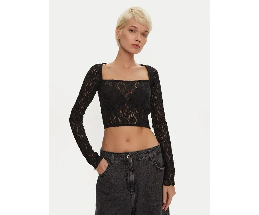 obrazek 1 ROTATE Bluzka Amalina 113069100 Czarny Slim Fit