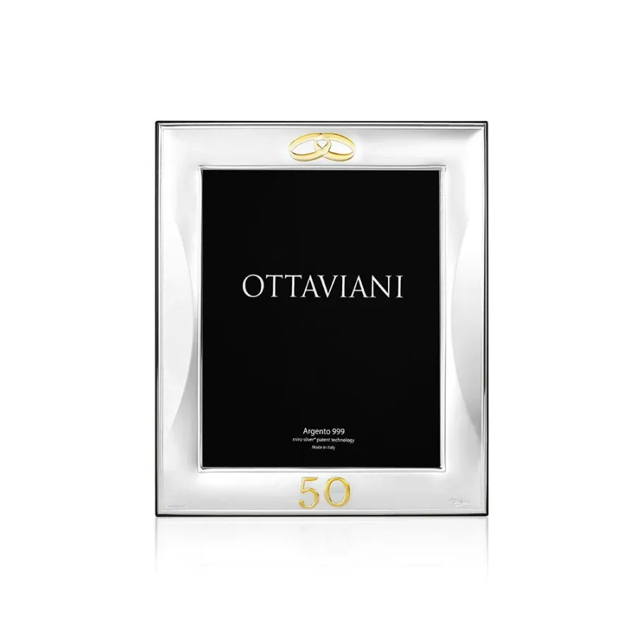 obrazek 1 Stylowa ramka na fotografie „Złote gody” 9×13 cm