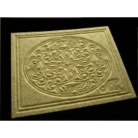 Picture An original hand-woven and carved wool carpet for stylish interiors