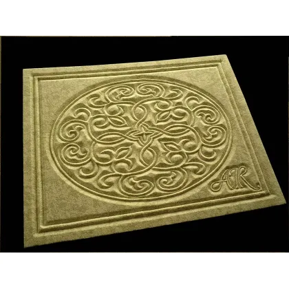 Zdjęcie Oryginalny ręcznie tkany i rzeźbiony dywan z wełny do stylowych wnętrz