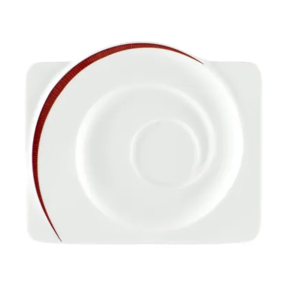 Zdjęcie Kwadratowy spodek z porcelany 19,5x16,5 cm - Seltmann Weiden
