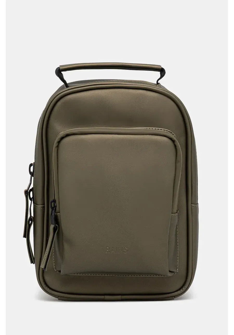 obrazek 1 Rains plecak Book Daypack Mini W3 kolor zielony mały gładki 13690.105