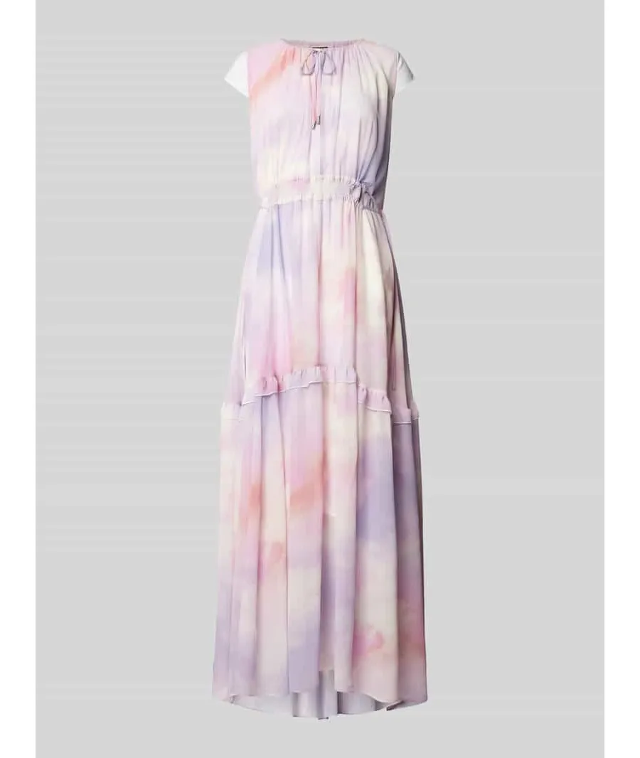 obrazek 1 Długa sukienka ze wzorem na całej powierzchni model ‘Delong’