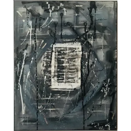 Zdjęcie Secret window, mixed media na płótnie