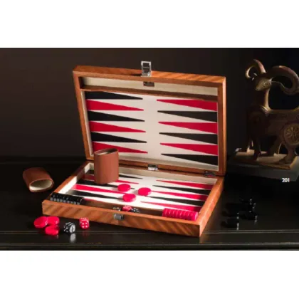 Zdjęcie Backgammon - wiąz wrzosiec i mahoń, deska do gry z drewna - Agresti