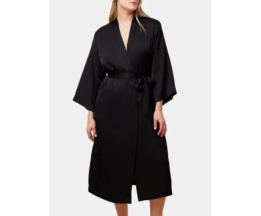 obrazek 1 Triumph Szlafrok Robes Satin Robe 01 10216534 Czarny