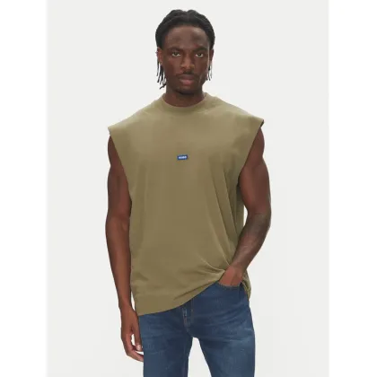 Zdjęcie HUGO Tank top Navertz 50509773 Zielony Regular Fit