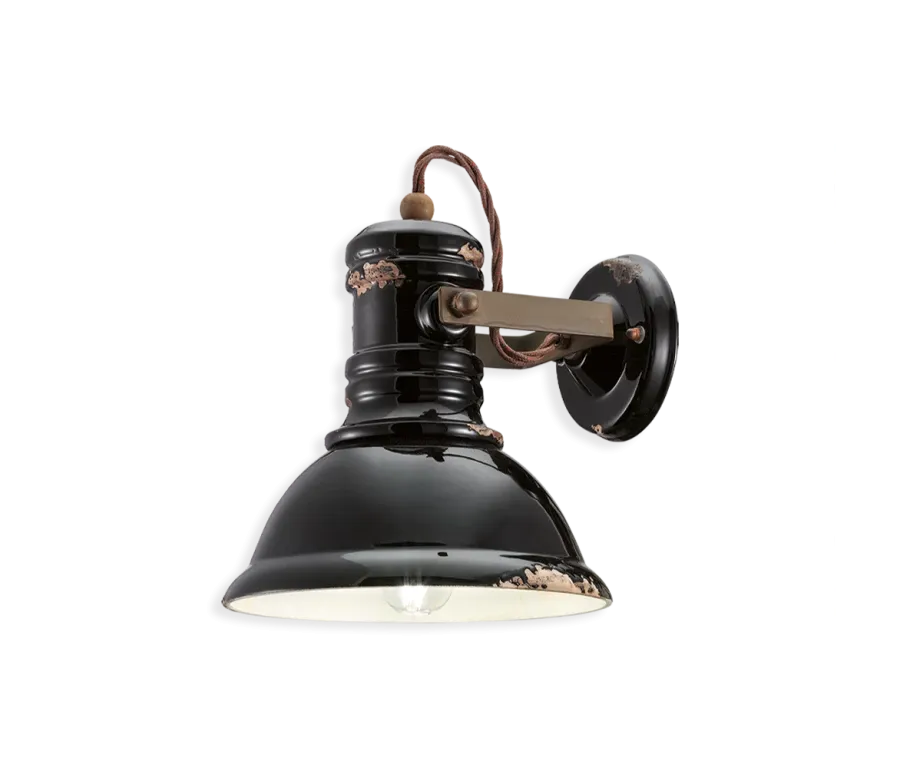 obrazek 1 Oryginalny włoski kinkiet retro Industrial