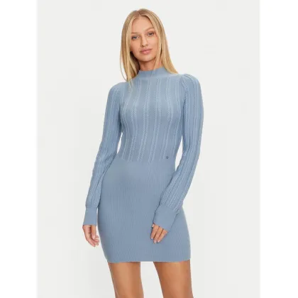 Zdjęcie Guess Sukienka dzianinowa Livia W4BK08 Z2V42 Niebieski Regular Fit