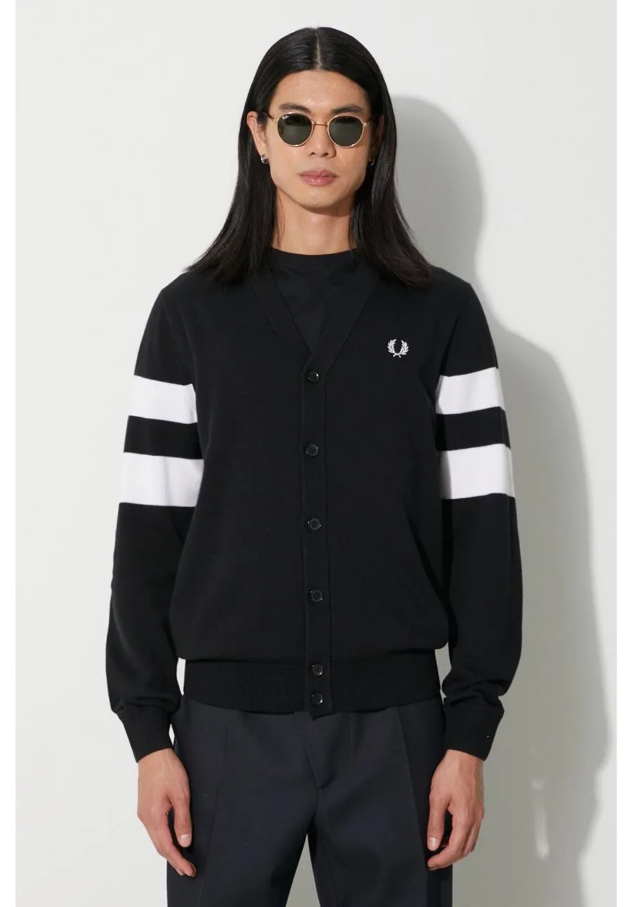 obrazek 1 Fred Perry kardigan wełniany kolor czarny K5534.102