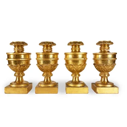 Picture Tasteful antique candlesticks from the 18th century