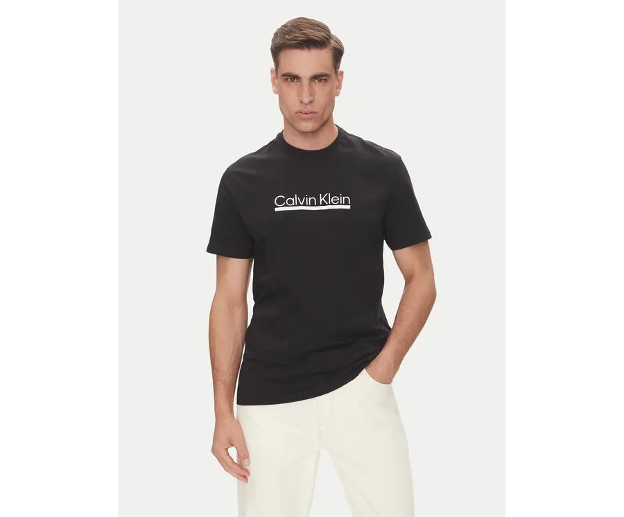 obrazek 1 Calvin Klein T-Shirt Outline Tape Graphic LV04RC852G Czarny Regular Fit