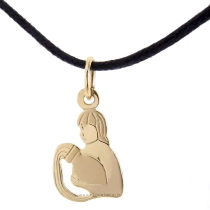 Zdjęcie Zawieszka ze znakiem zodiaku - WODNIK z żółtego złota