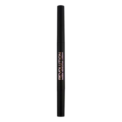 Zdjęcie MAKEUP REVOLUTION Duo Brow Definer Pencil Kredka do brwi Medium Brown 0,3g MR Medium Brown 0.2 g MakeUp Revolution
