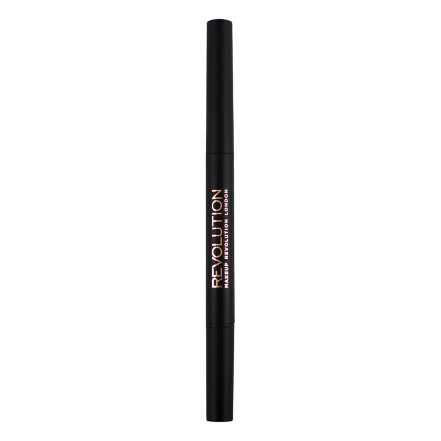 obrazek 1 MAKEUP REVOLUTION Duo Brow Definer Pencil Kredka do brwi Medium Brown 0,3g MR Medium Brown 0.2 g MakeUp Revolution