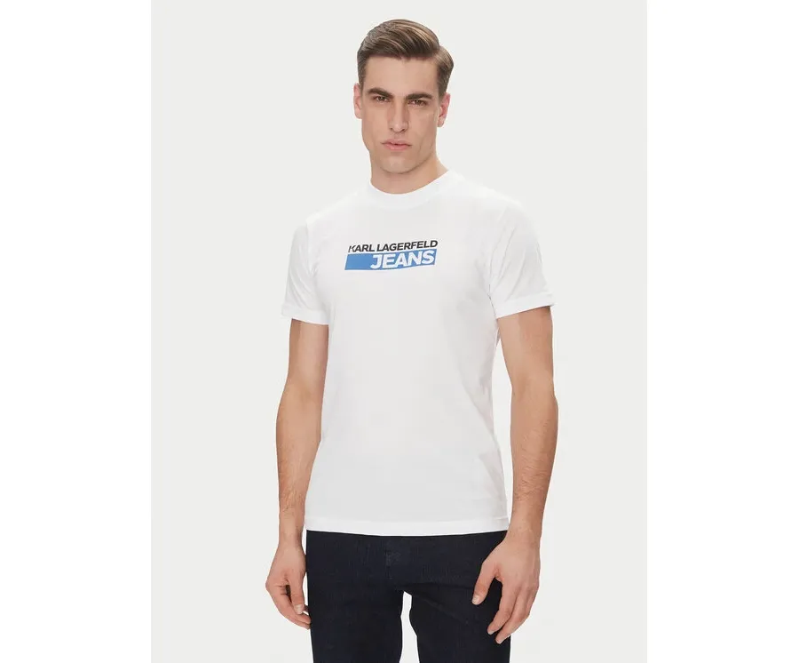 obrazek 1 KARL LAGERFELD T-Shirt A2M17074 Biały Regular Fit