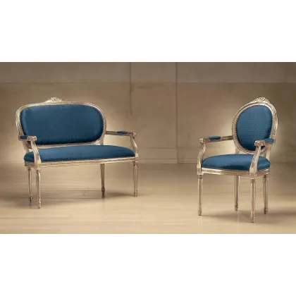 Zdjęcie Oryginalna sofa i fotel w stylu francuskim – Morello Gianpaolo