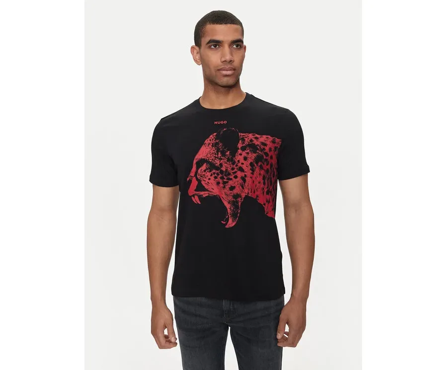 obrazek 1 Hugo T-Shirt Dikobra 50519013 Czarny Regular Fit HUGO