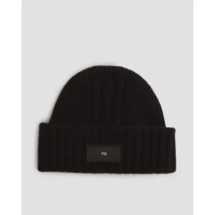 Zdjęcie Czarna Czapka Wełniana Damska Y-3 Knit Beanie