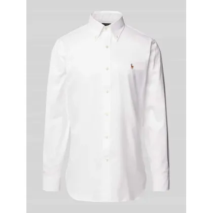 Zdjęcie Koszula biznesowa o kroju slim fit z wyhaftowanym logo