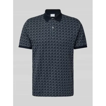 Zdjęcie Koszulka polo o kroju slim fit ze wzorem na całej powierzchni model ‘JAY’