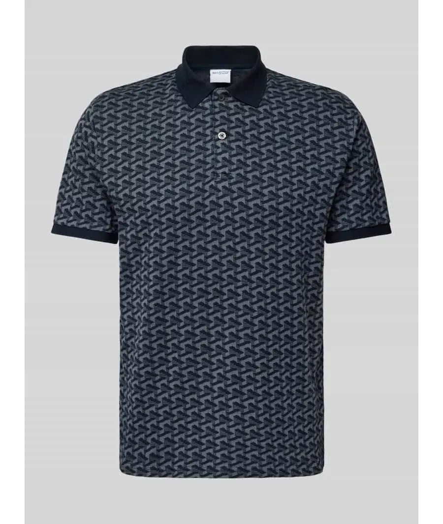 obrazek 1 Koszulka polo o kroju slim fit ze wzorem na całej powierzchni model ‘JAY’