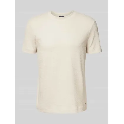 Zdjęcie T-shirt z prążkowanym, okrągłym dekoltem model ‘Brandon’