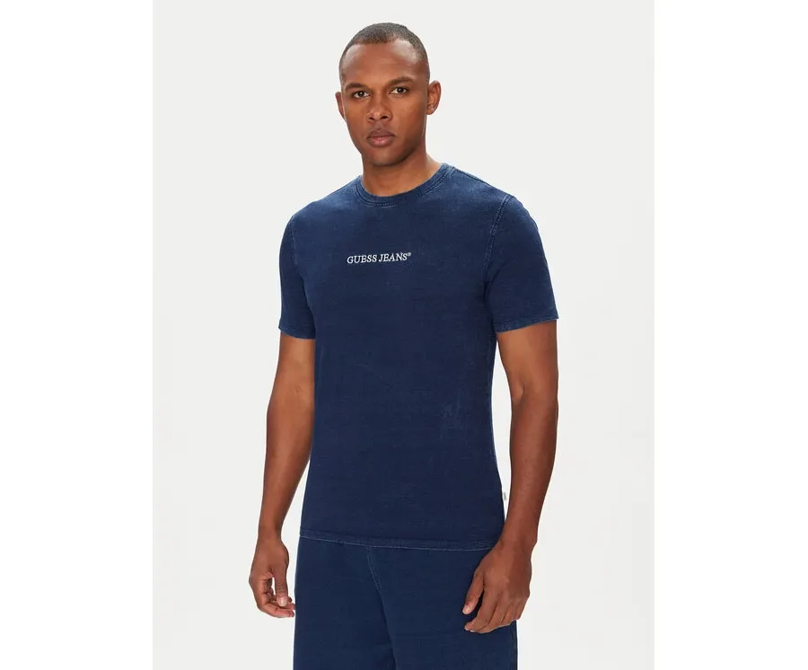 obrazek 1 Guess Jeans T-Shirt M5YI34 KCTG1 Niebieski Slim Fit