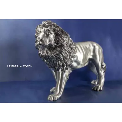 Zdjęcie Posrebrzany lew jako dekoracja do domu - ArtBe