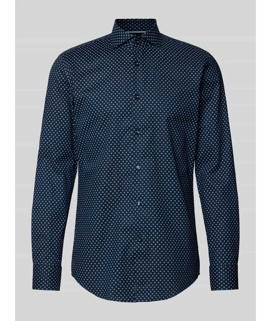 obrazek 1 Koszula biznesowa o kroju slim fit z kołnierzykiem typu cutaway model ‘Hank’