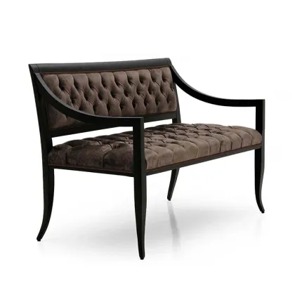 Zdjęcie Oryginalna sofa w nowoczesnym stylu o strukturze drewna bukowego - Sevensedie