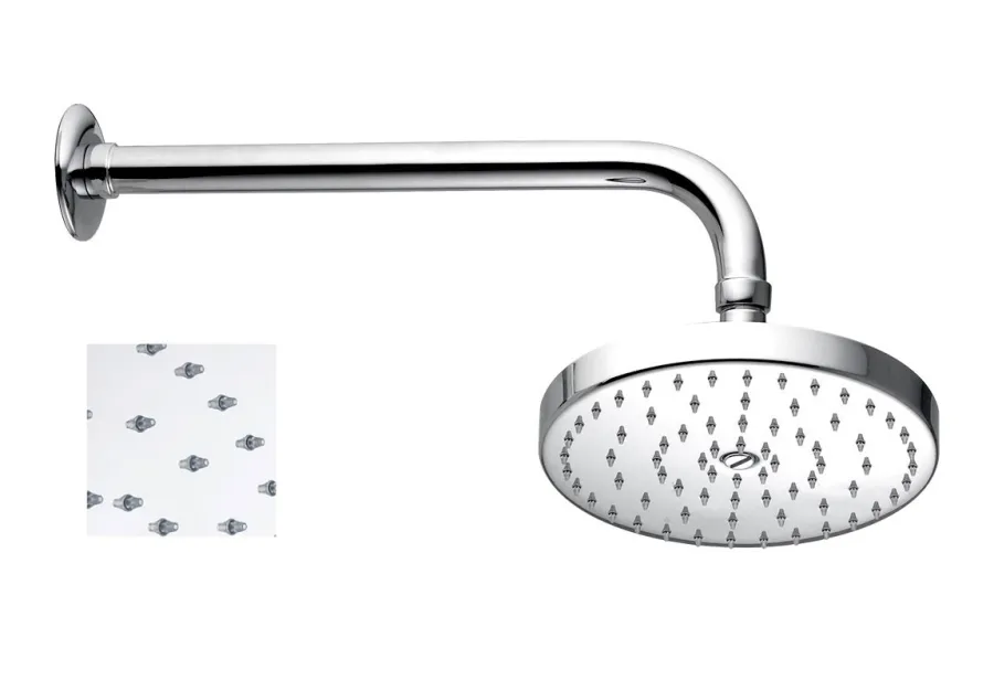 obrazek 3 Kompletna minimalna okrągła głowica prysznicowa zapobiegająca osadzaniu się kamienia Ø20 cm - Officina Nicolazzi