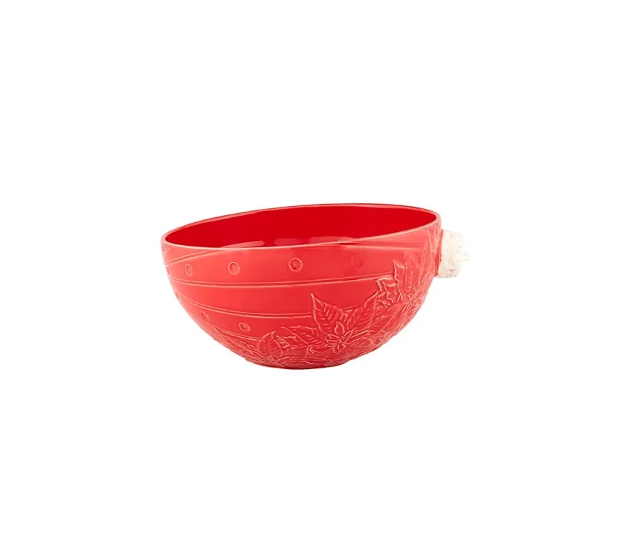 obrazek 1 Ceramiczna salaterka w stylu świątecznym do jadalni - Bordallo Pinheiro