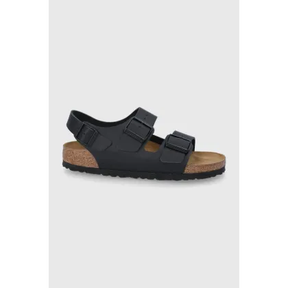 Zdjęcie Birkenstock sandały skórzane Milano damskie kolor czarny 34193