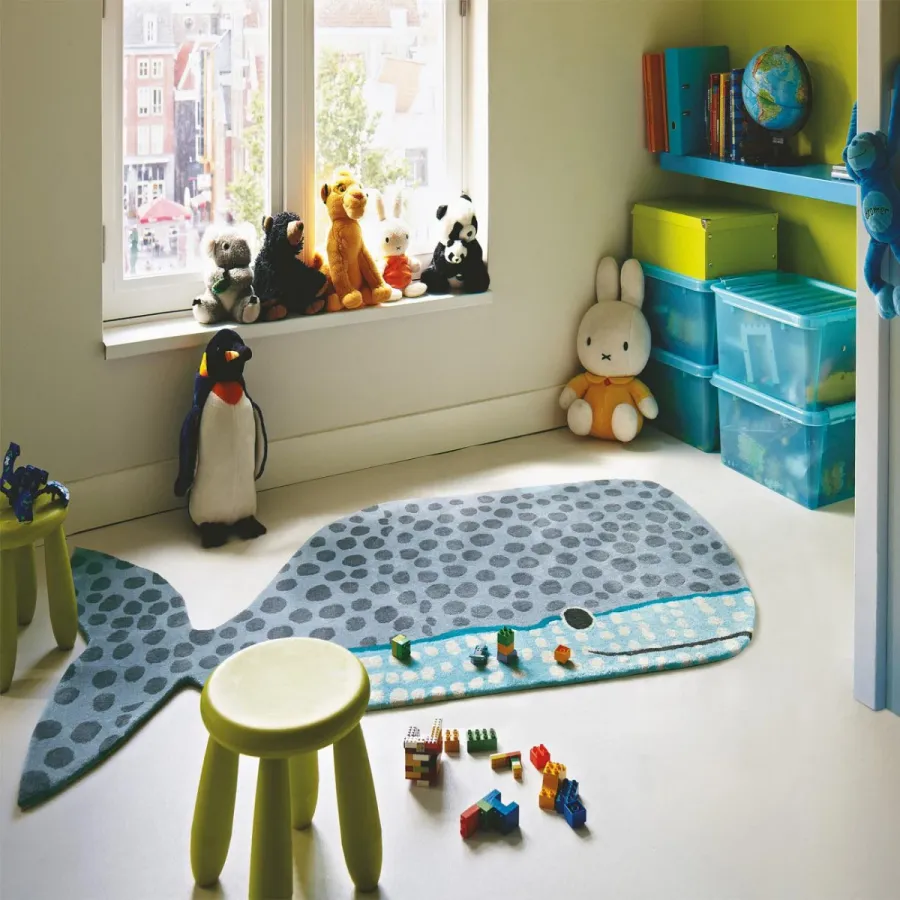 picture 2 Wonderful blue children's rug - ESTELLA BUDDY 841504, size 75x135