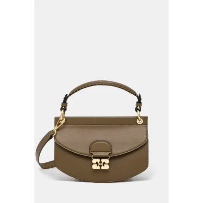 Zdjęcie GANNI torebka Apo-G Bag Mini Top Handle kolor zielony A6353