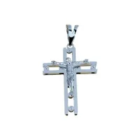 Zdjęcie Cudowny włoski krzyż z Chrystusem 32x23mm