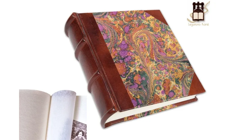 obrazek 2 Piękny foto album ze skóry