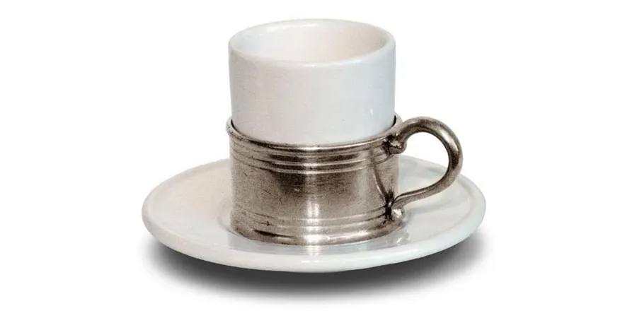 obrazek 1 Elegancka filiżanka do espresso z ceramiczną podstawką