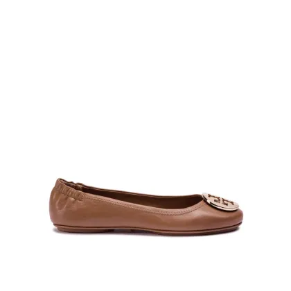 Zdjęcie Tory Burch Baleriny Minnie Travel Ballet With Metal Logo 50393 Brązowy
