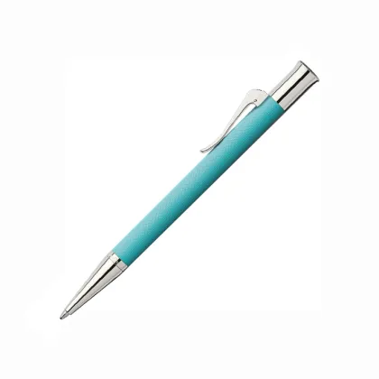 Zdjęcie Elegancki turkusowy długopis - Graf von Faber-Castell Guilloche Turquoise