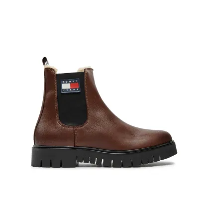 Zdjęcie Tommy Jeans Sztyblety Chelsea EN0EN02626 Brązowy