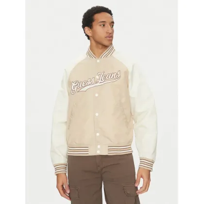 Zdjęcie Guess Jeans Kurtka bomber M5GL32 WHAA2 Écru Regular Fit