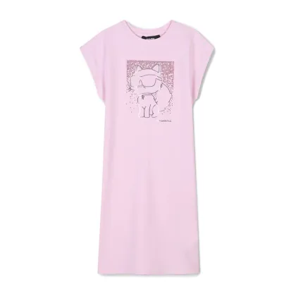 Zdjęcie Karl Lagerfeld Kids Sukienka codzienna Z30456 S Różowy Regular Fit