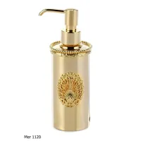 Picture Soap dispenser in gilded bronze