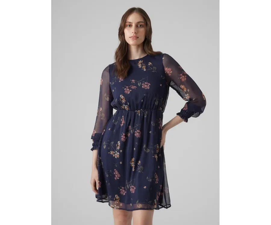 obrazek 1 Vero Moda Sukienka codzienna Milla 10244553 Granatowy Regular Fit